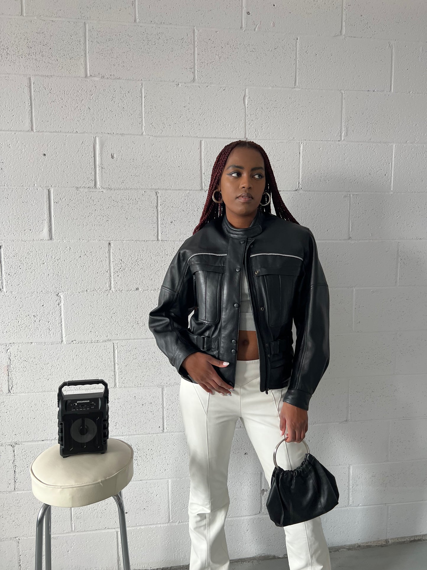 Bella Leather Biker Jacket