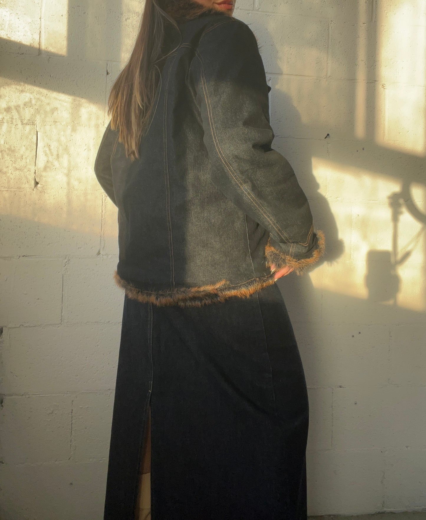 Denim Afghan Jacket