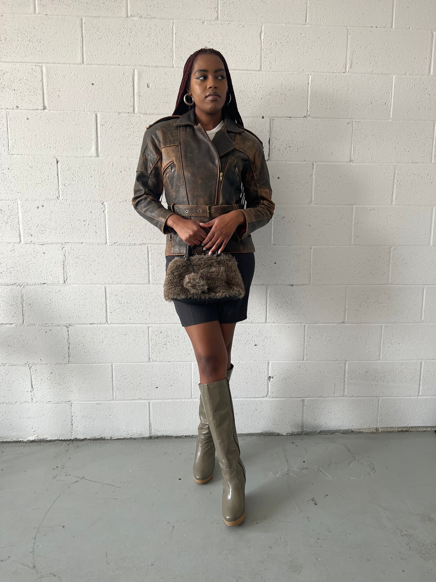 Macchiato Leather Moto Jacket