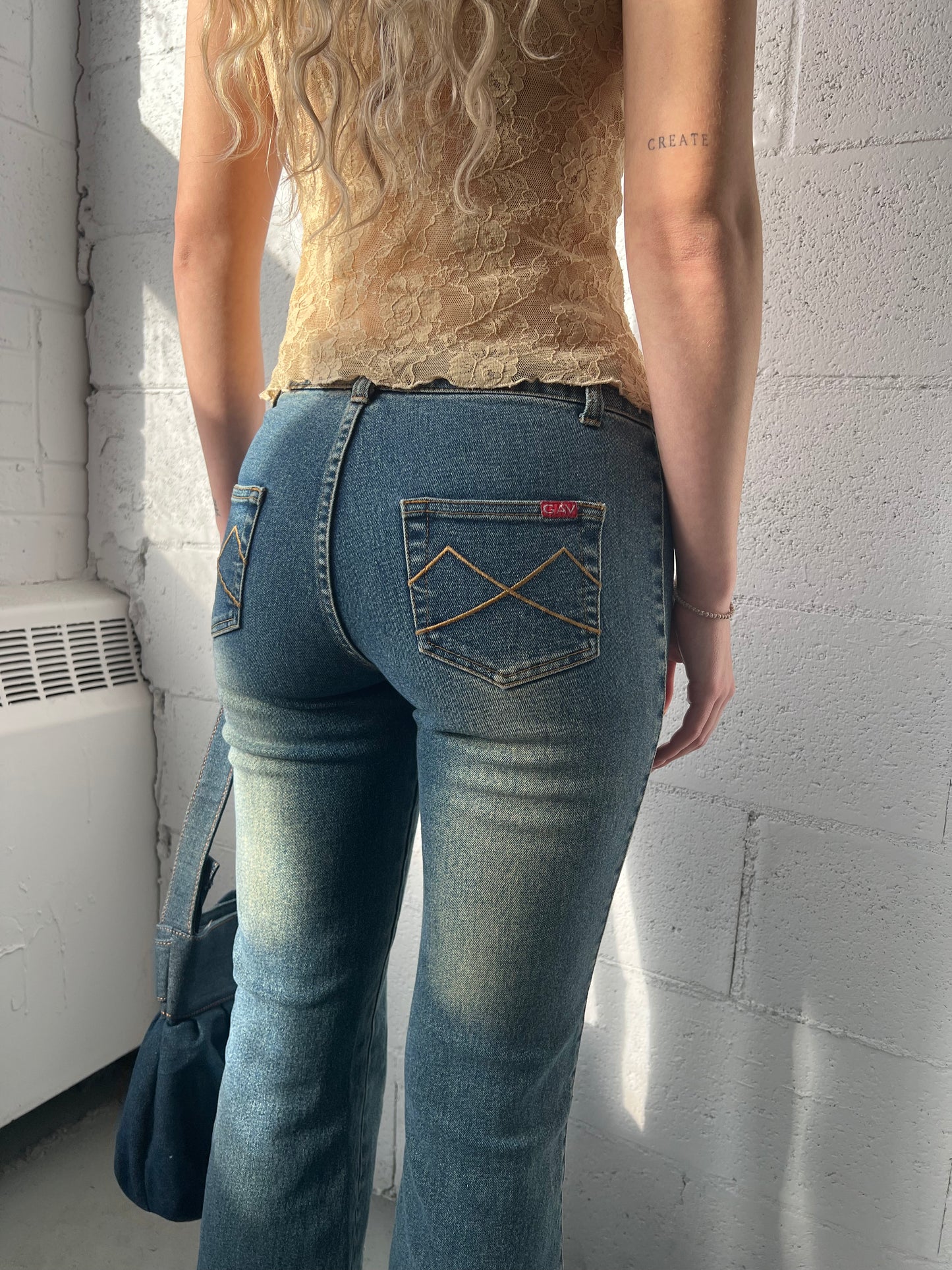 Lace Up Denim
