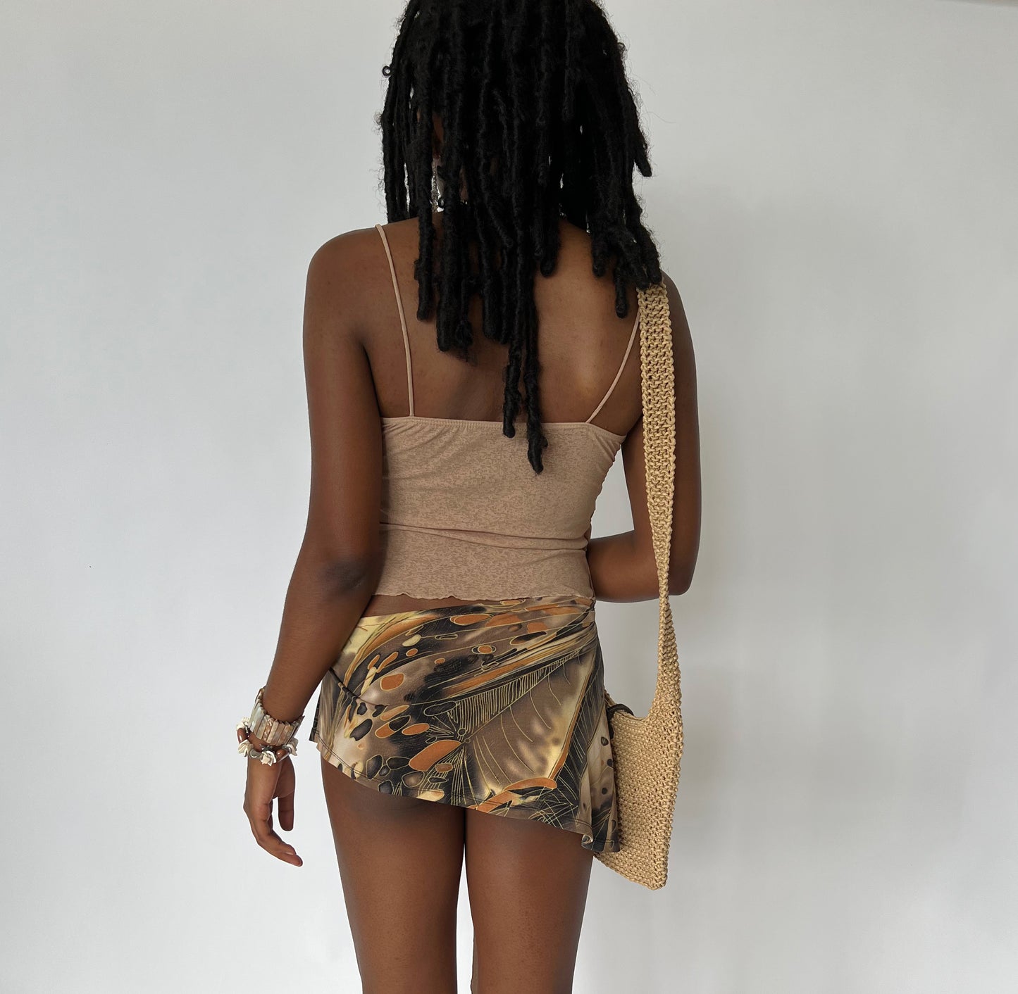 Mini Upcycled Cover Up Skirt