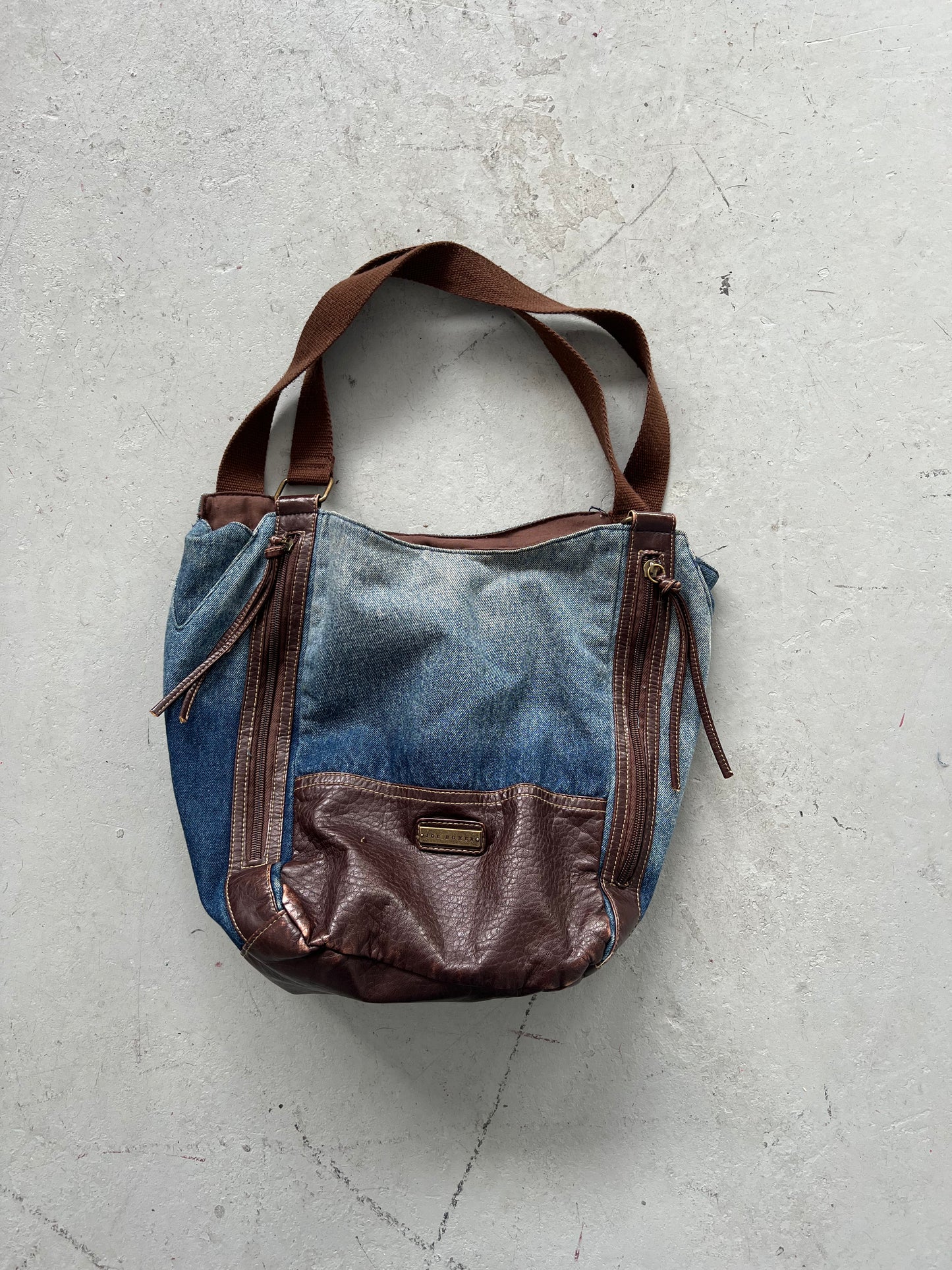 Denim x Brown Purse