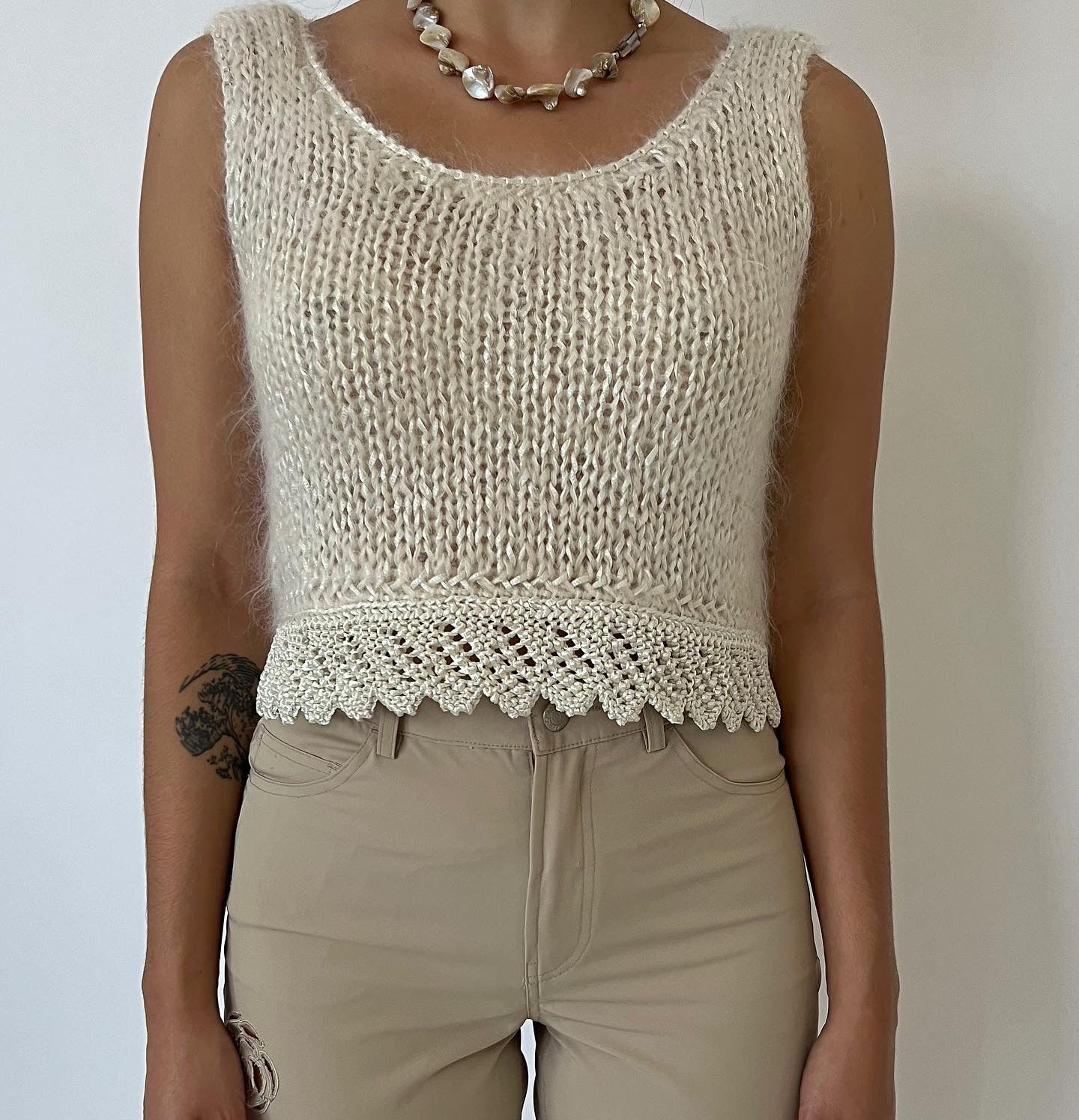 Lia Mohair Crop