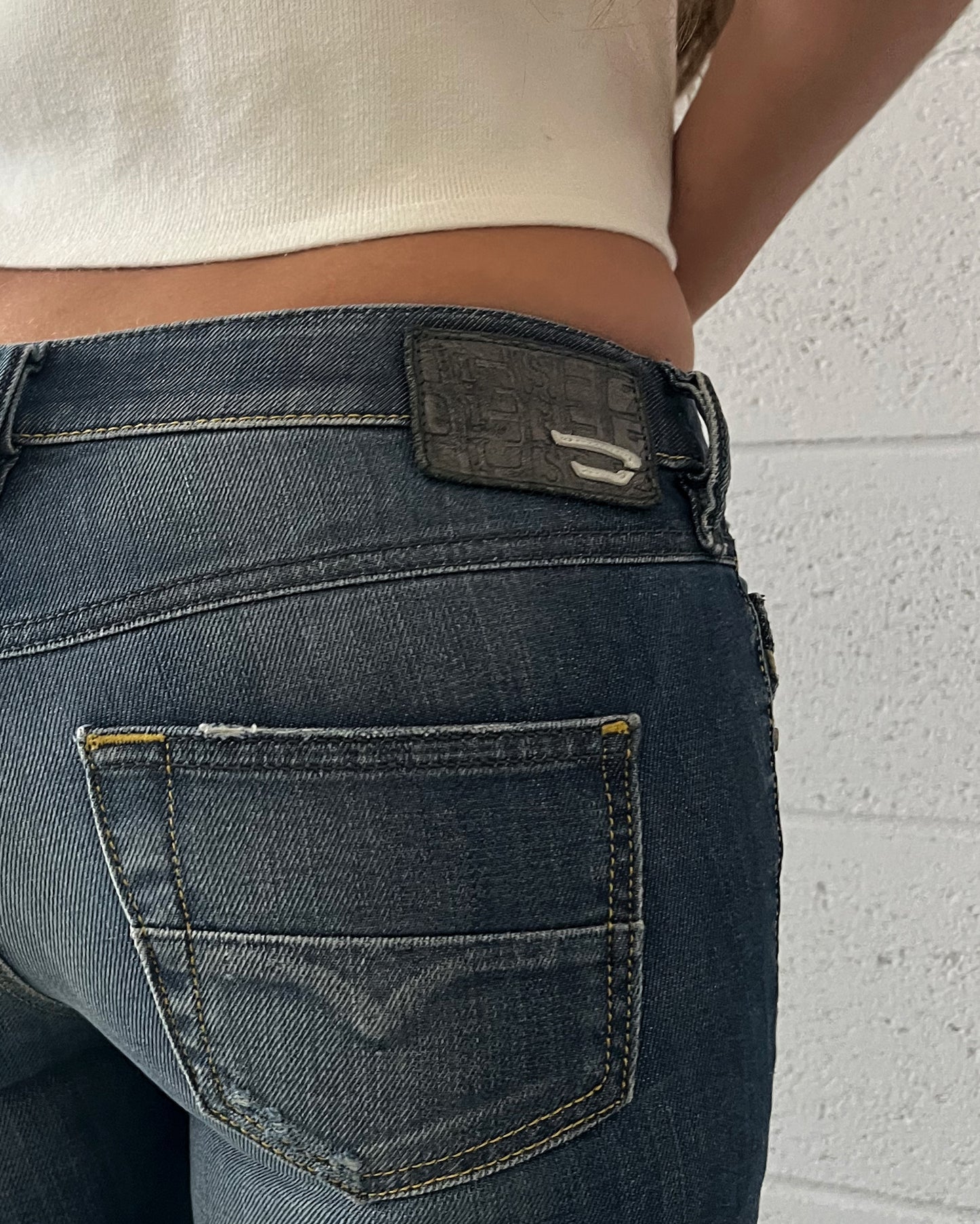 Diesel Low Rise Boot Cut Jeans