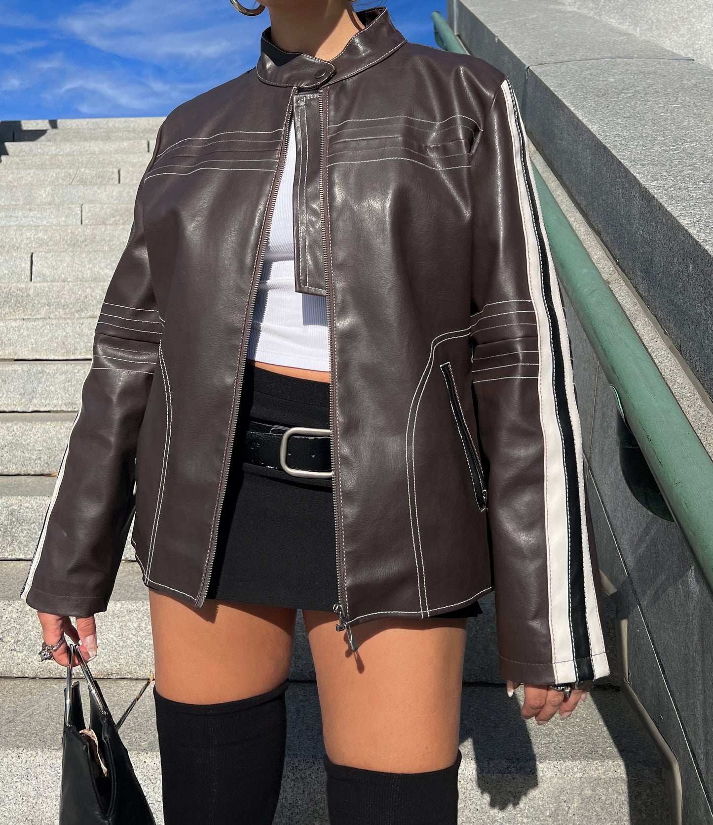 Mocha Moto Jacket