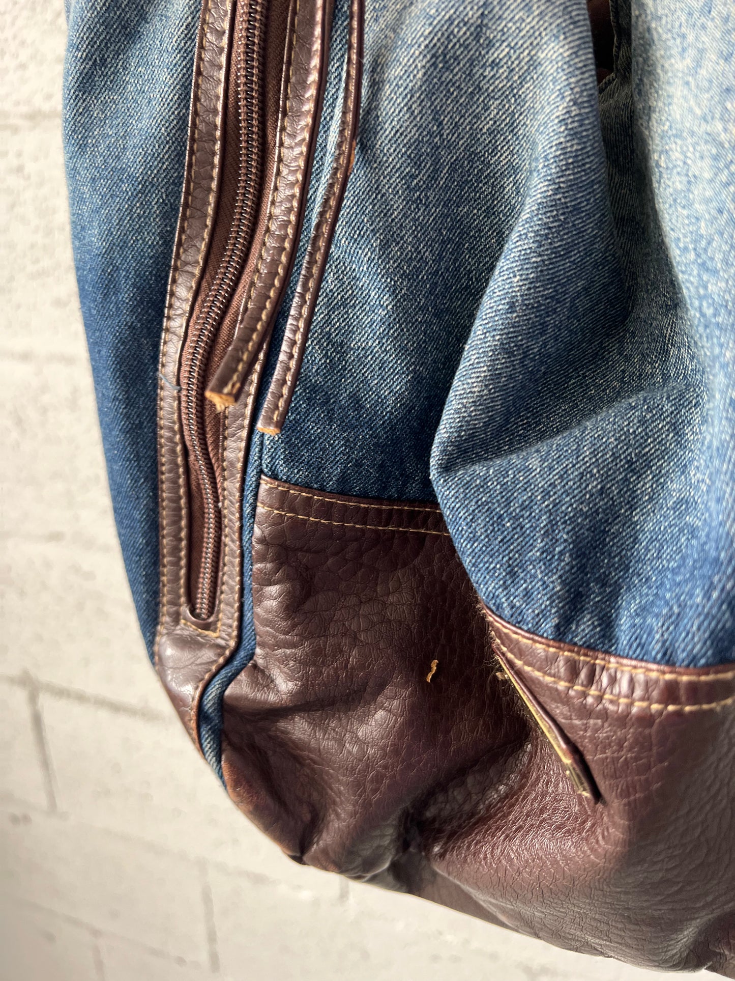 Denim x Brown Purse