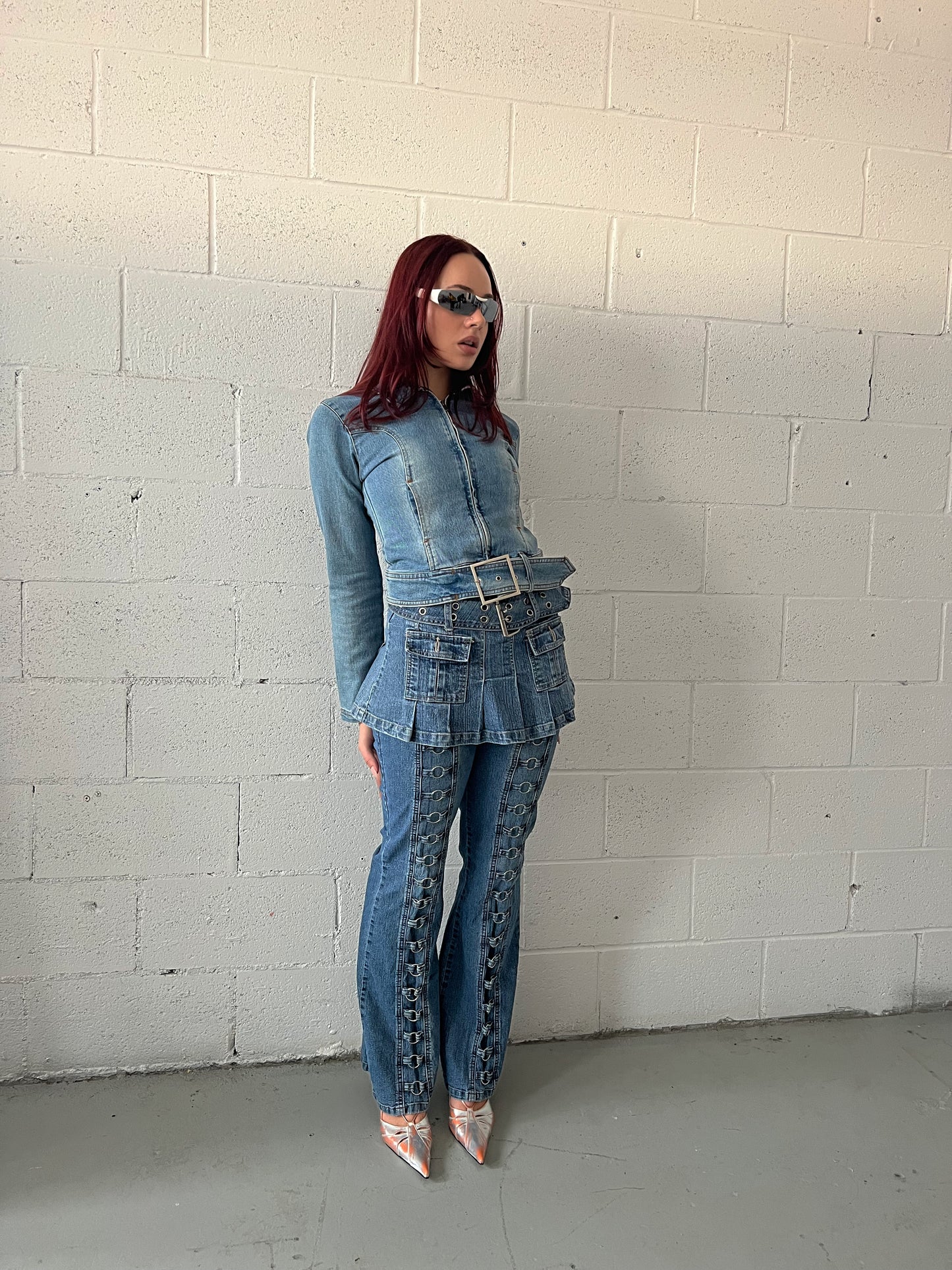 Micro Mini Denim Skirt