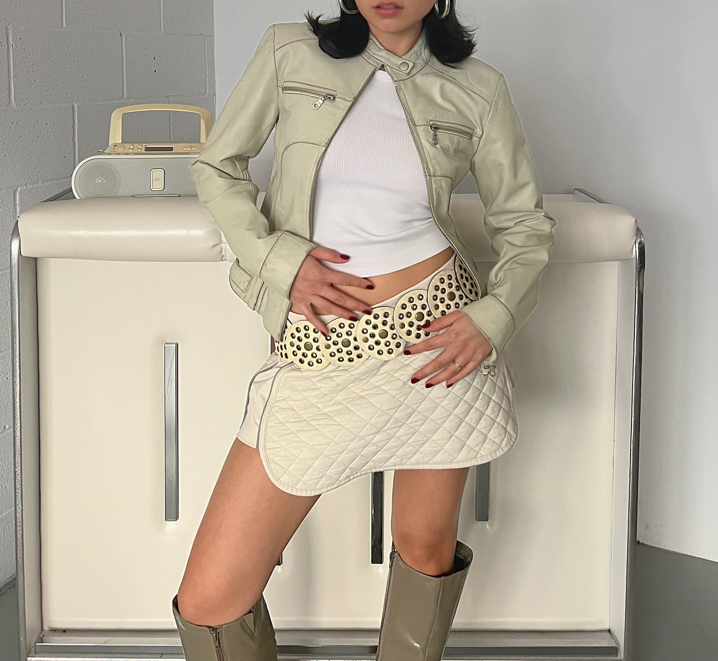 Deadstock Leather Moto Jacket XS