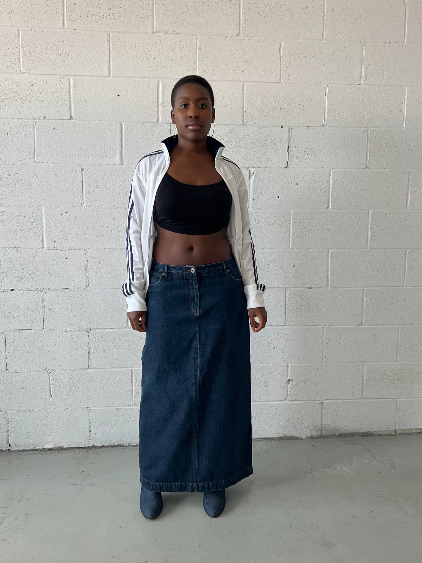 Denim Maxi Skirt Size Large