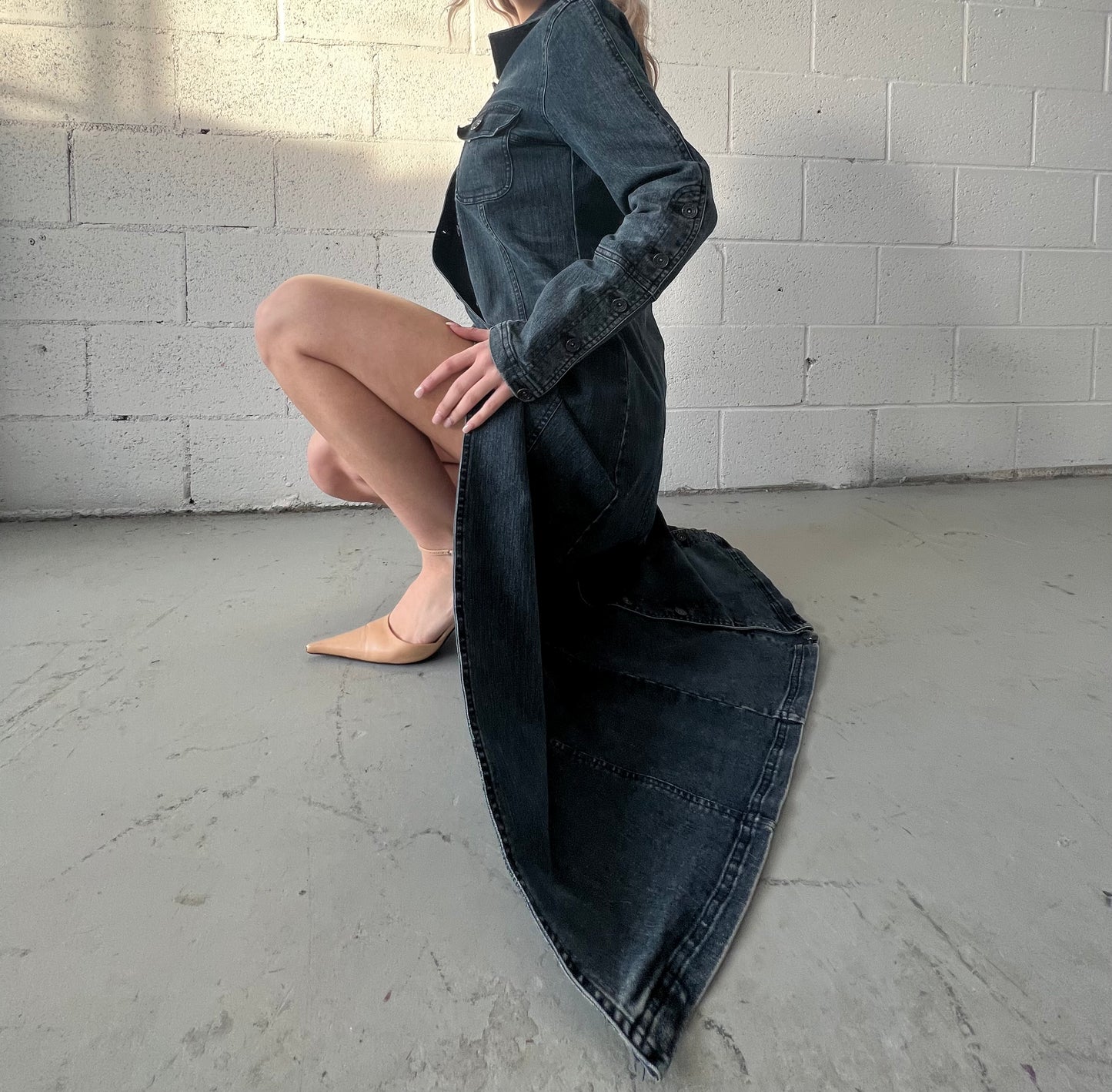 Denim Trench Coat