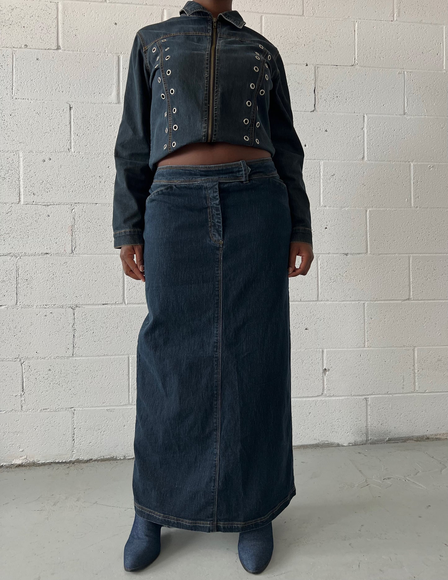 Denim Maxi Skirt
