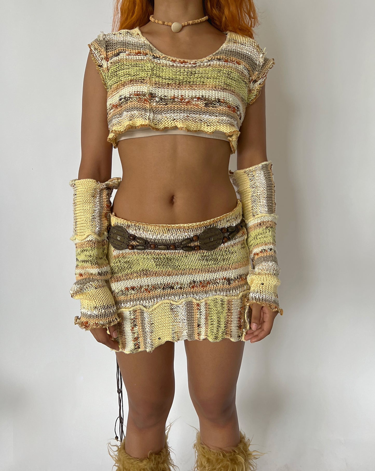 Upcycled/Re-Constructed Knit Set & Sleeves