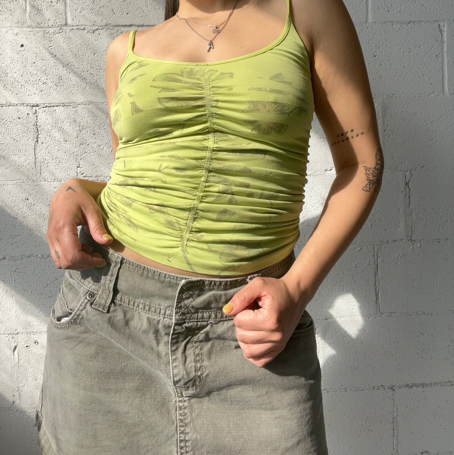 DKNY Ruched Tank