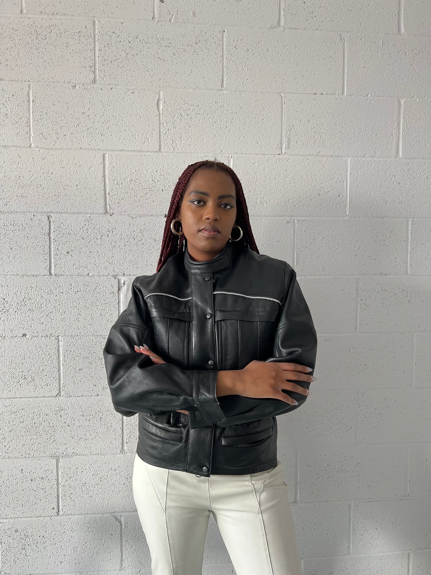 Bella Leather Biker Jacket