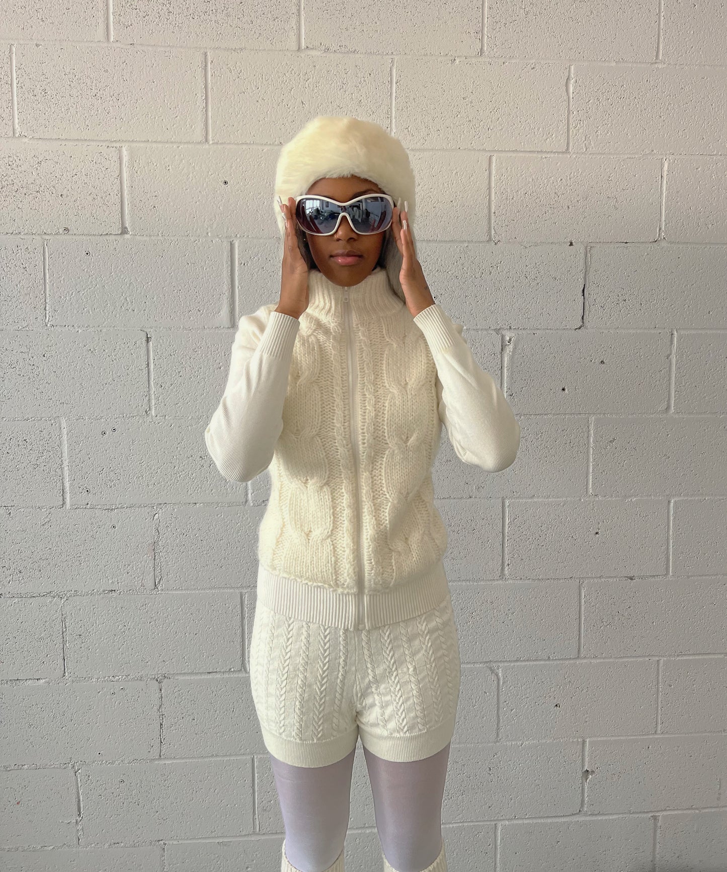 Apres Ski Cable Knit Zip