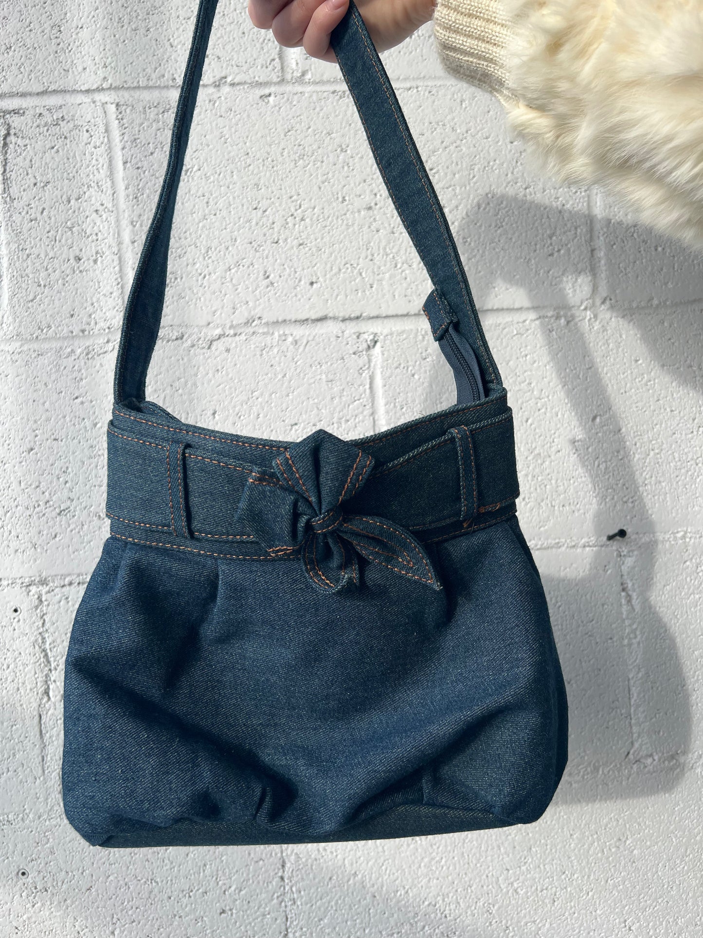Denim Bow Purse