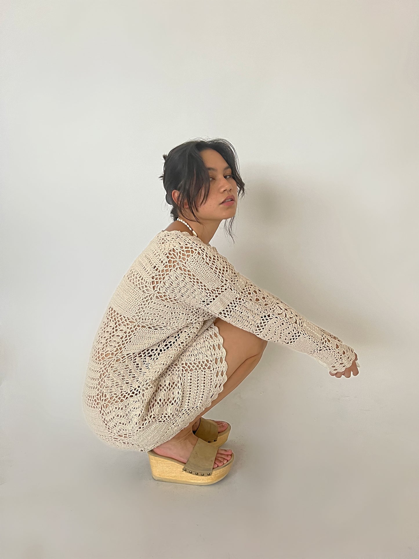 Avorio Crochet Dress