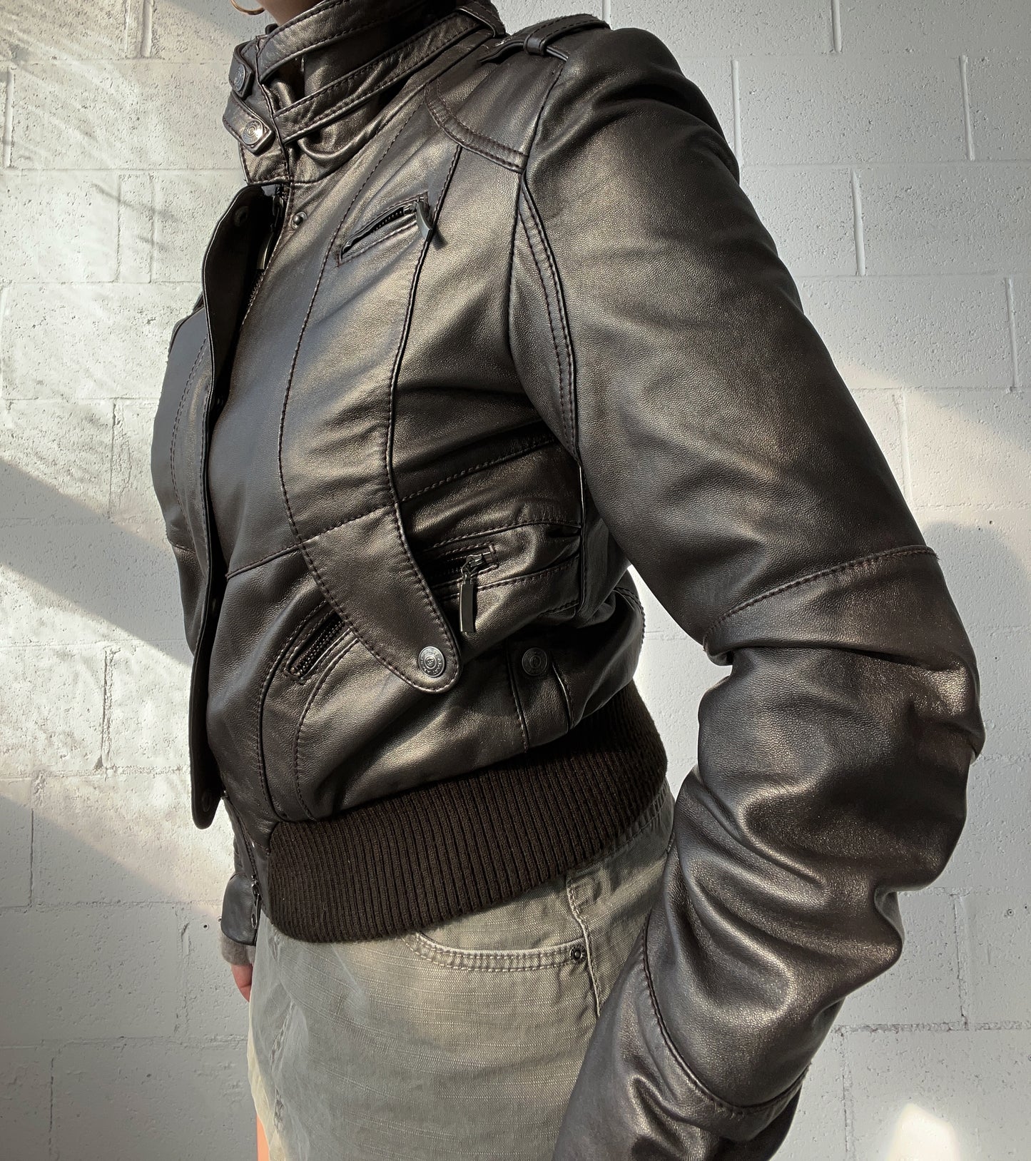 Genuine Leather Metallica Double Zip Moto Jacket