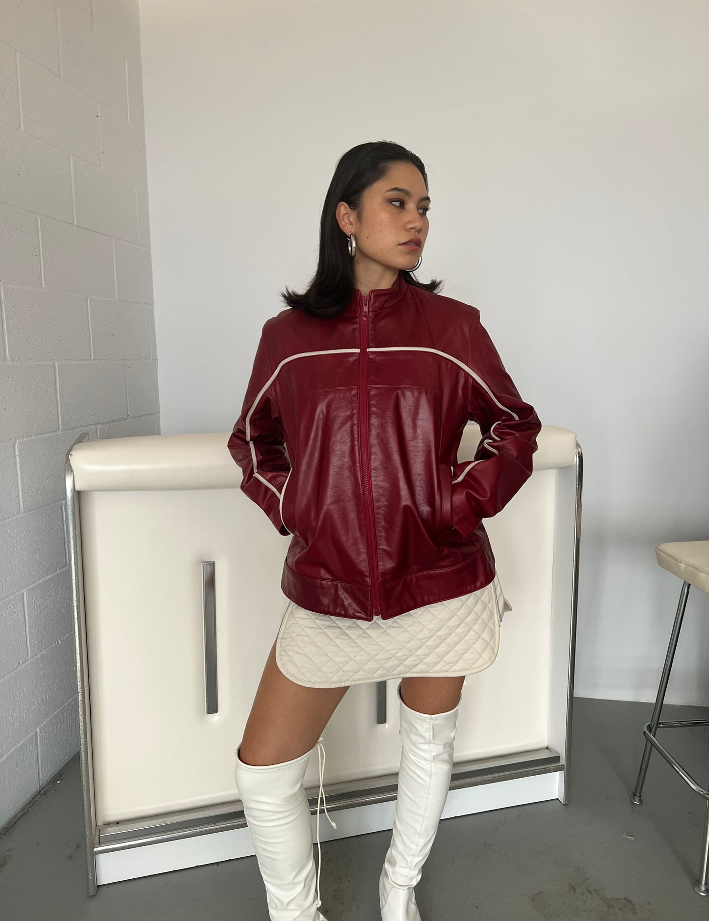 Ruby Leather Moto Jacket