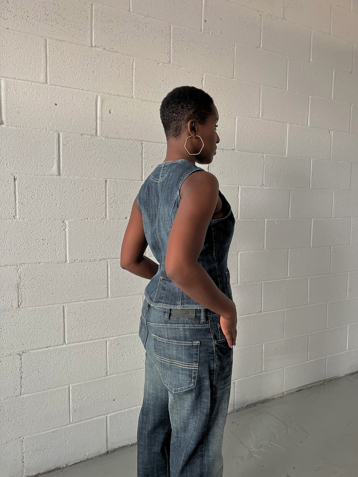 Denim Waist Coat