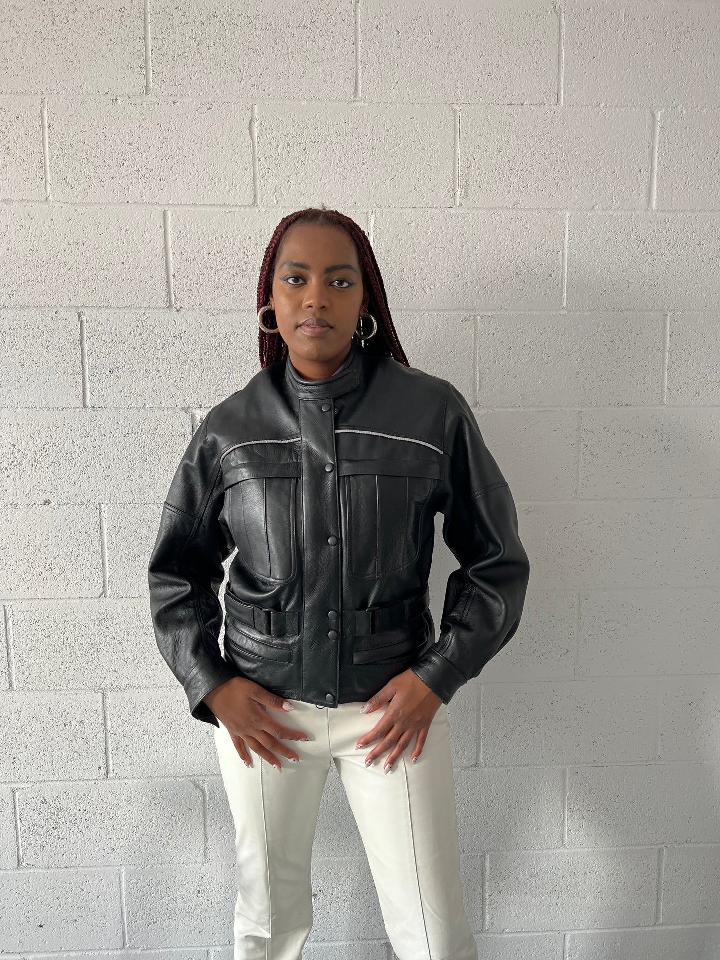 Bella Leather Biker Jacket
