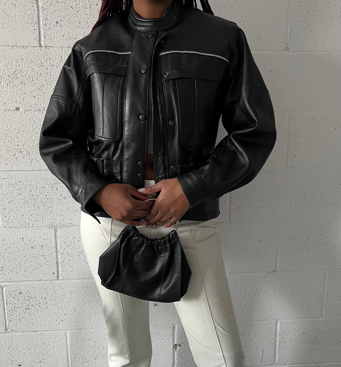 Bella Leather Biker Jacket
