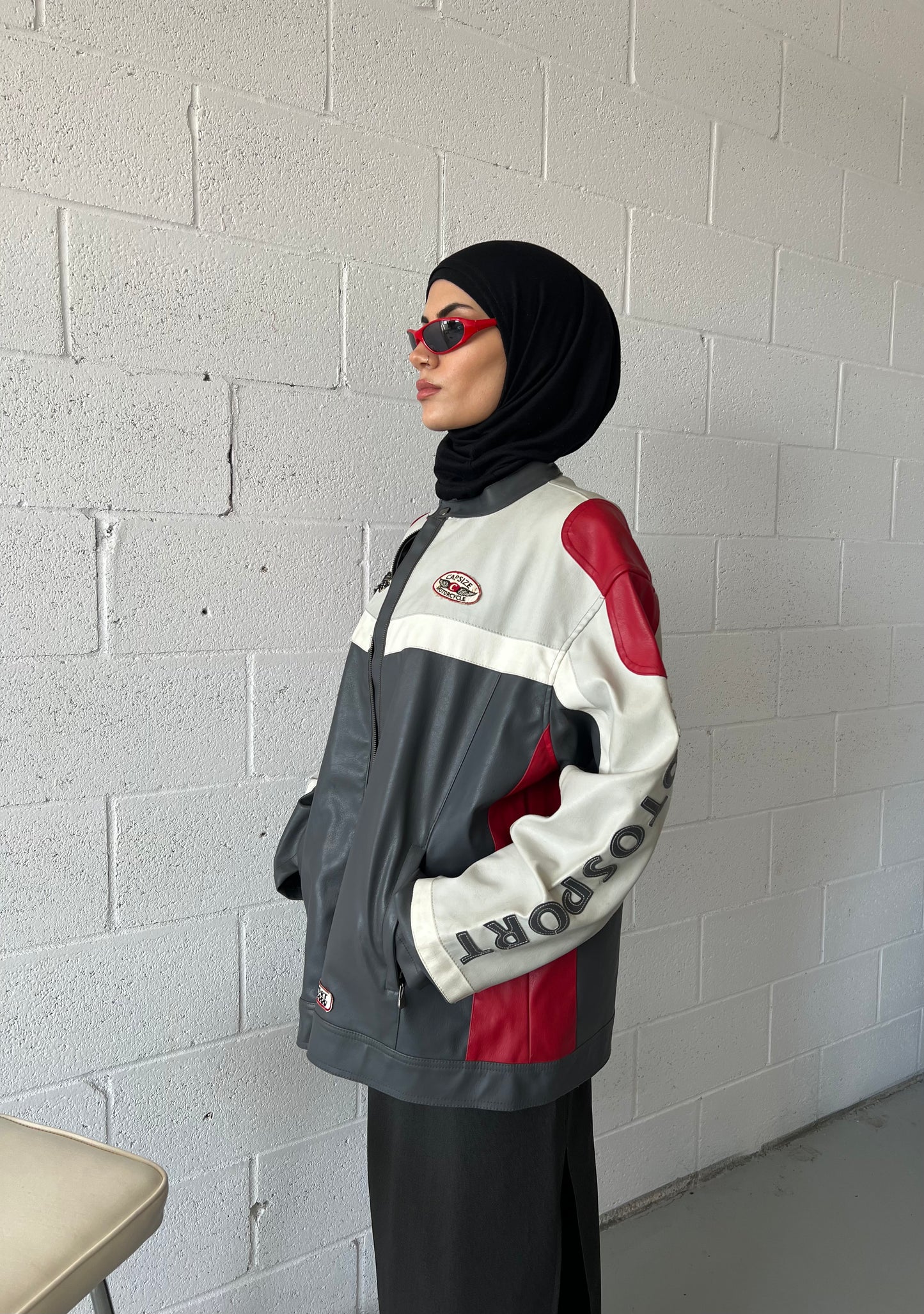 Motosport Faux Leather Jacket