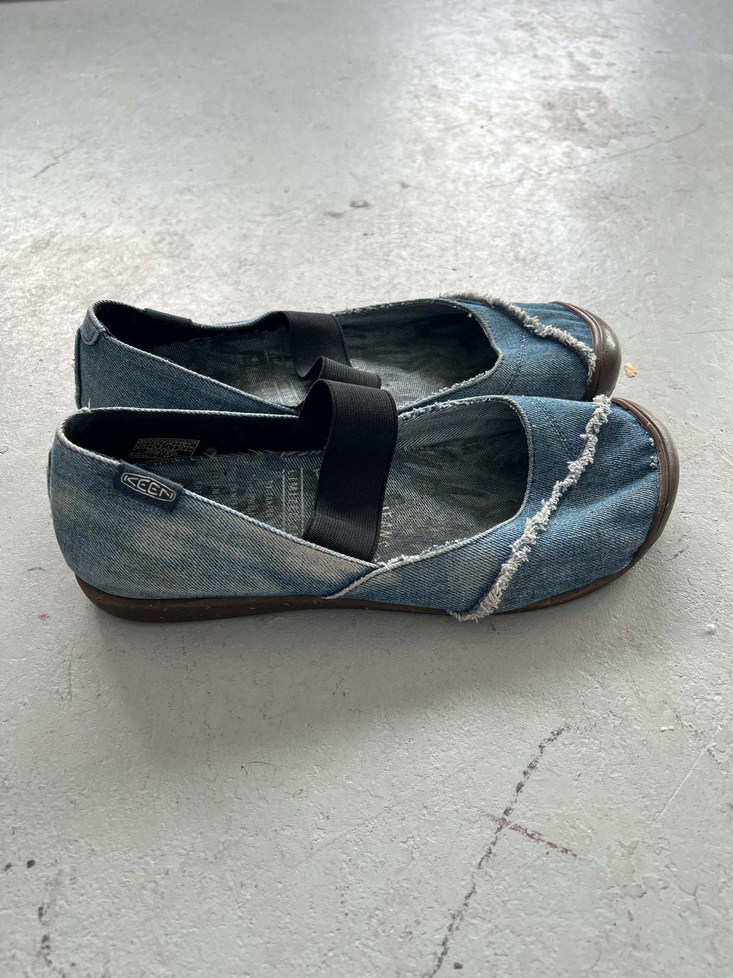 Denim Ballet Flats Size 10