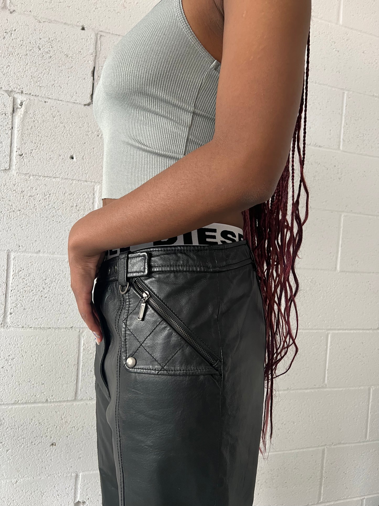 Moto Leather Pant