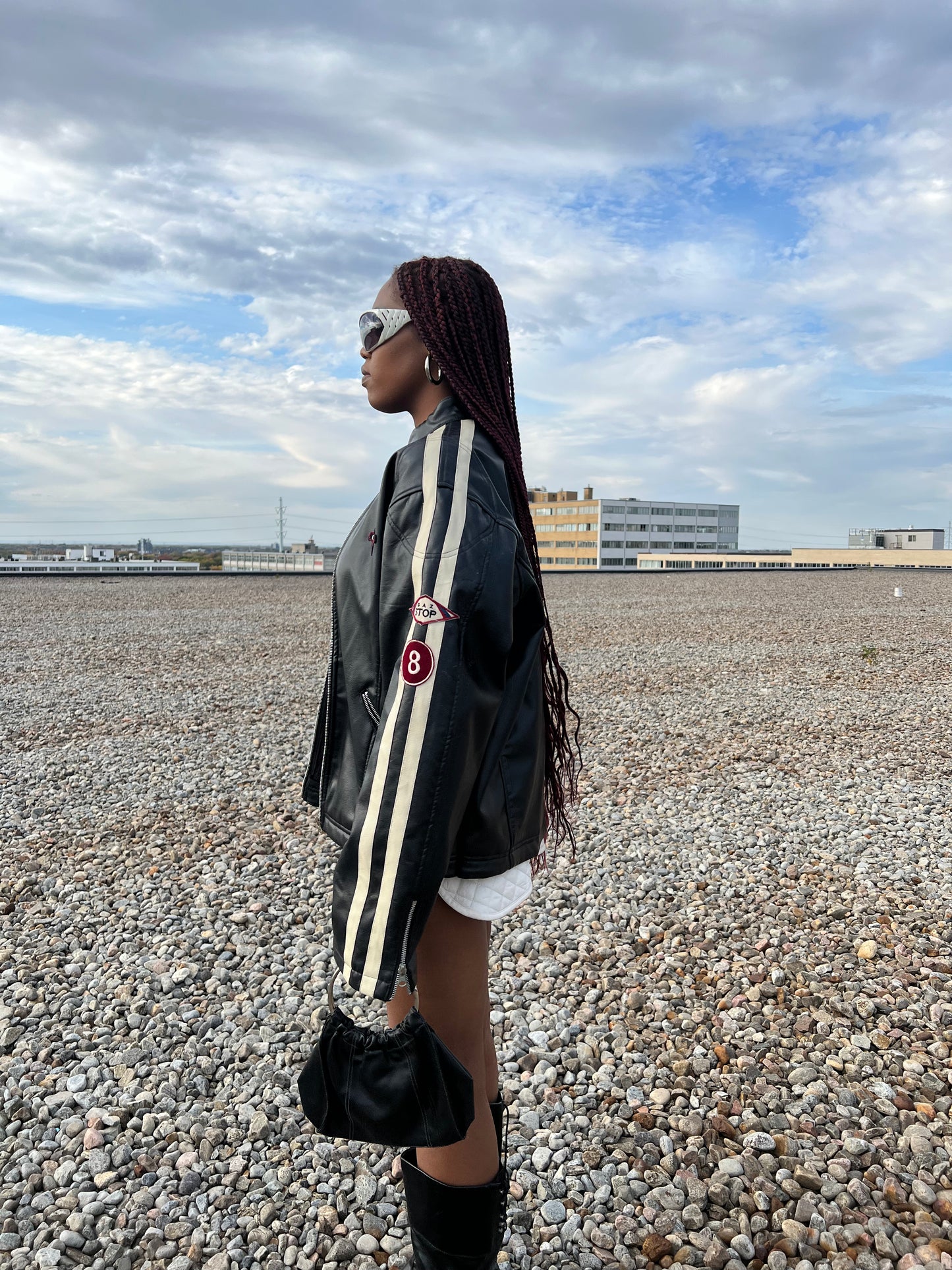 Motore Faux Leather Jacket