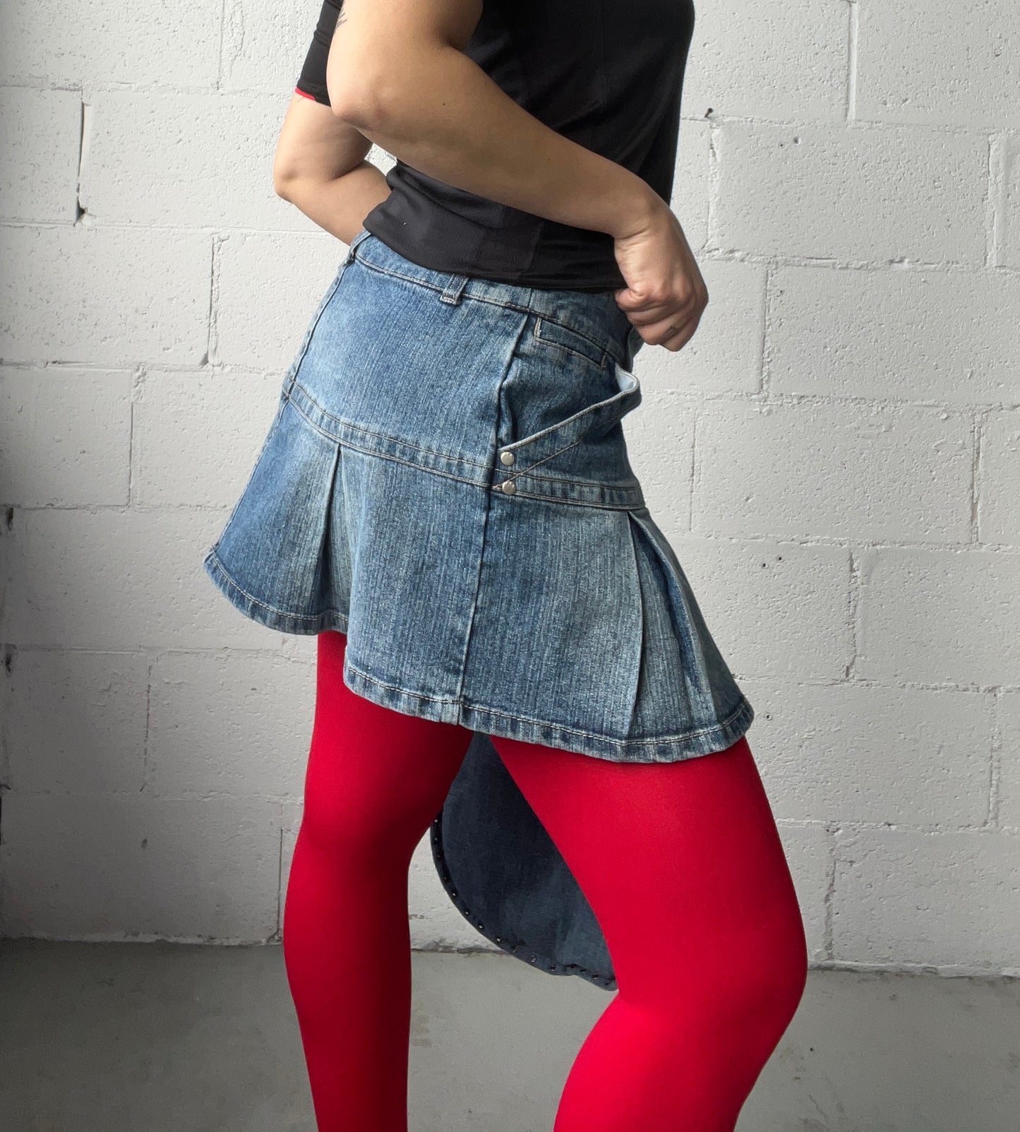 Denim Mini Skirt Size L