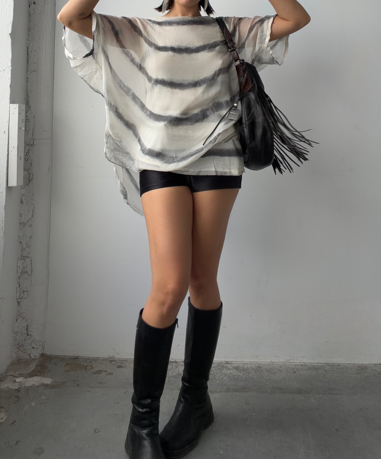 Silk Bat Wing Top