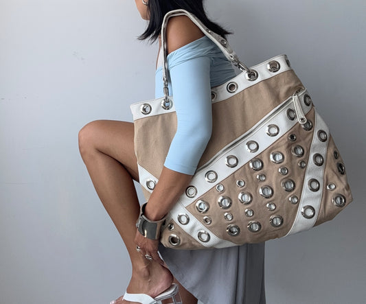 Eyelet Purse