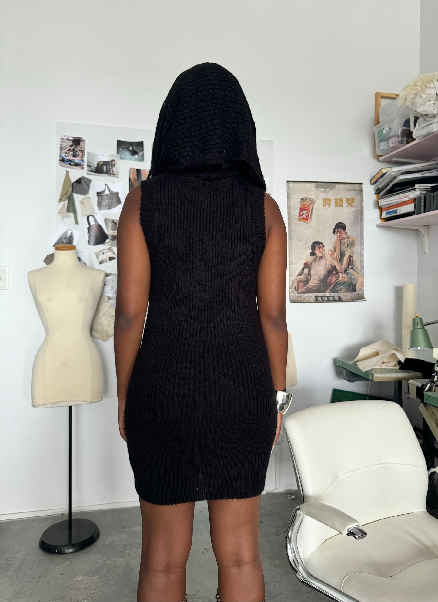 Hooded Knit Dress