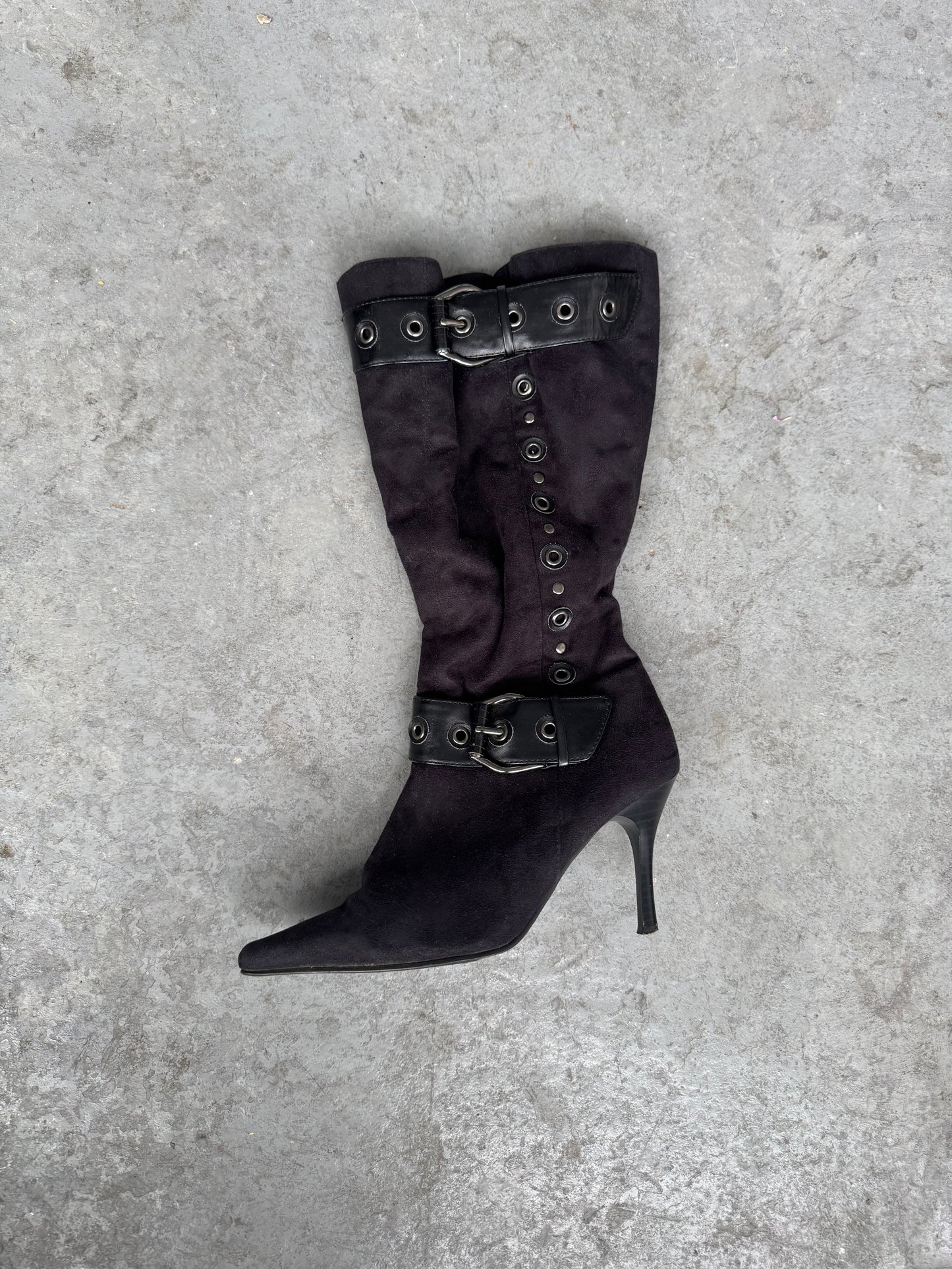Buckle Heeled Boots