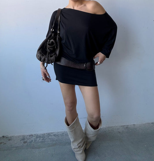 Bat Wing Mini Dress