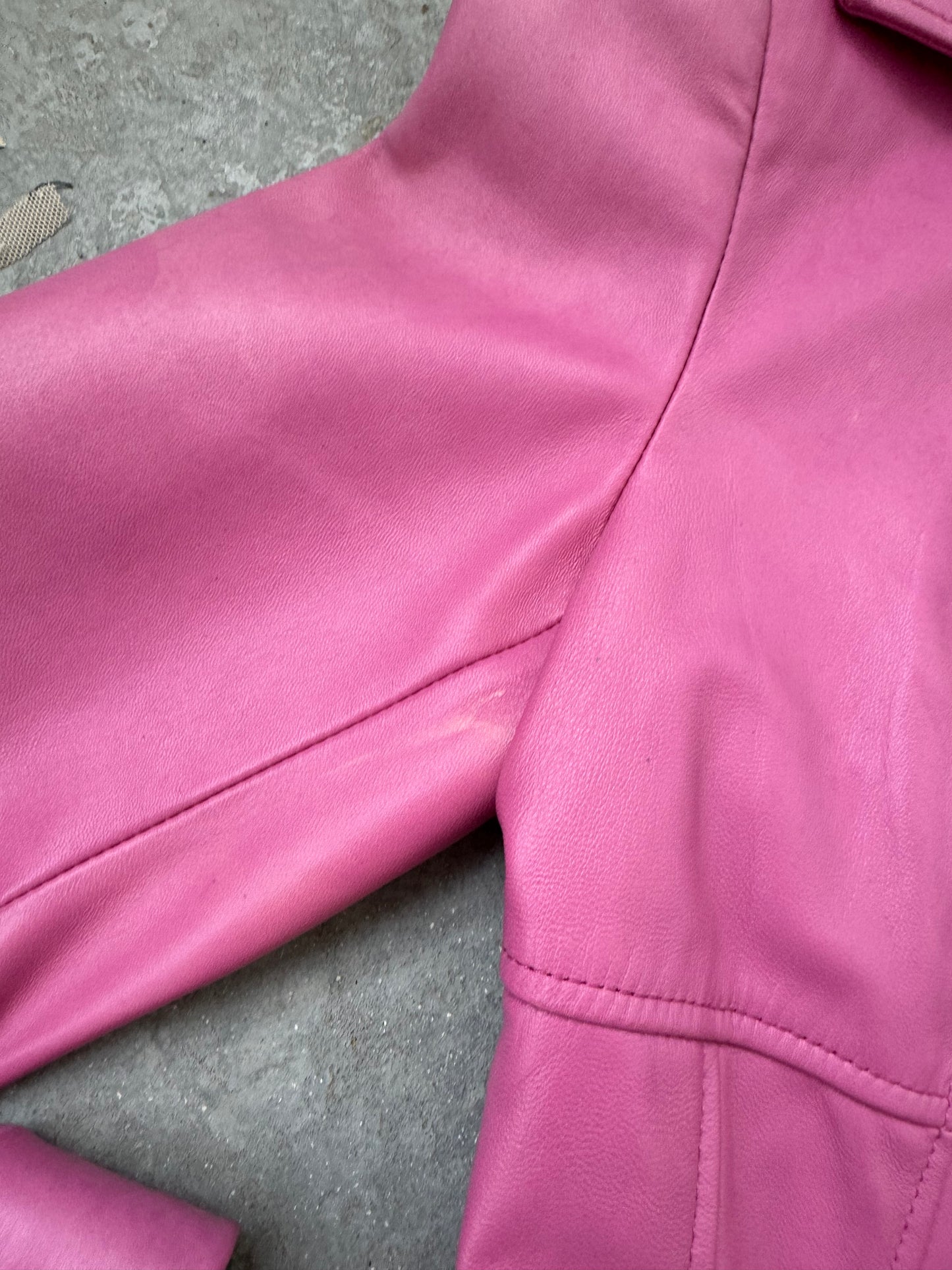 Sorbet Leather Corset Jacket