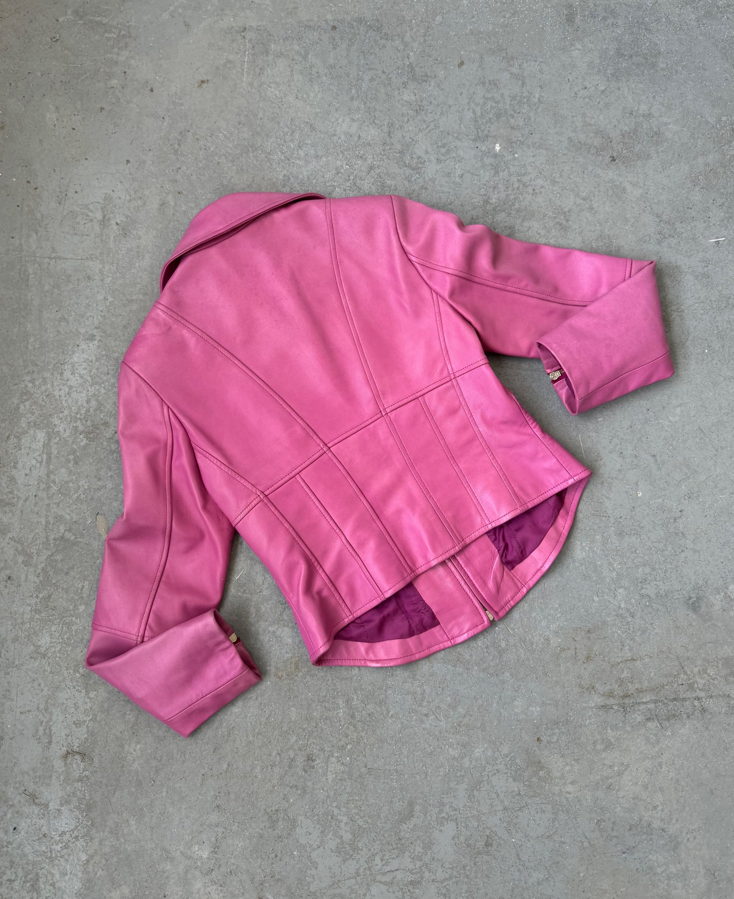 Sorbet Leather Corset Jacket