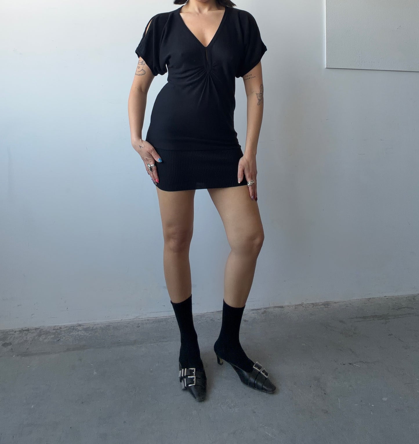 Cutout Tee Dress
