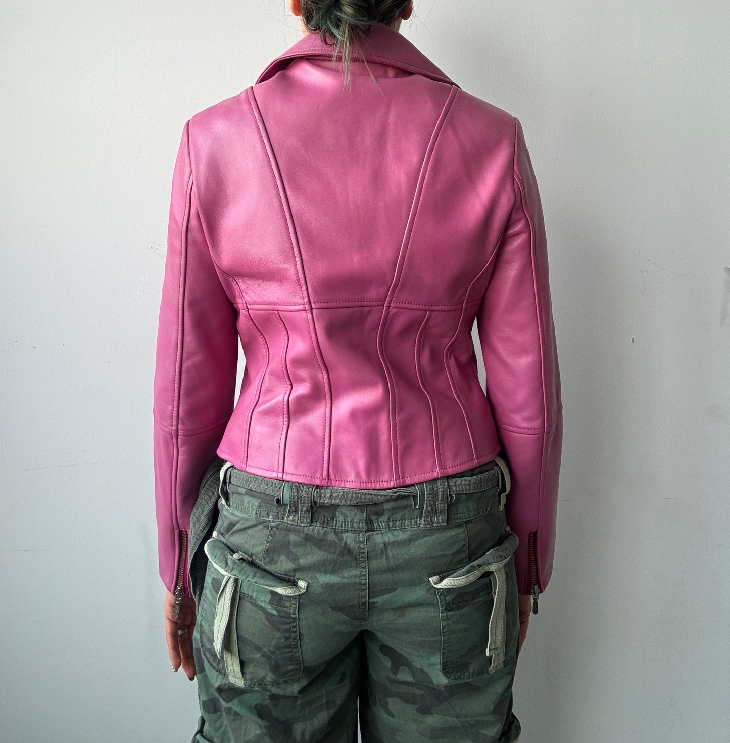 Sorbet Leather Corset Jacket