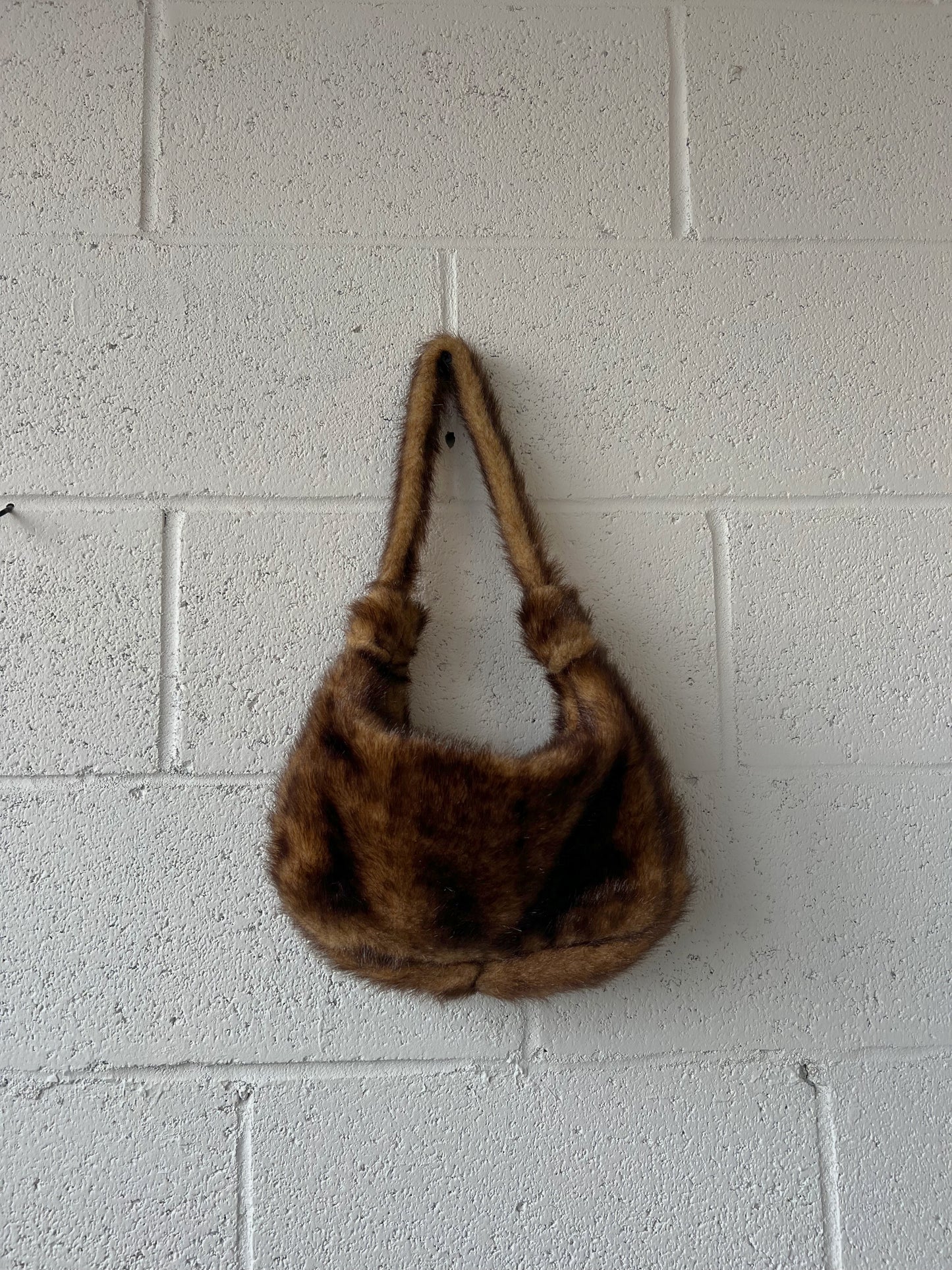 Faux Fur Hobo Purse