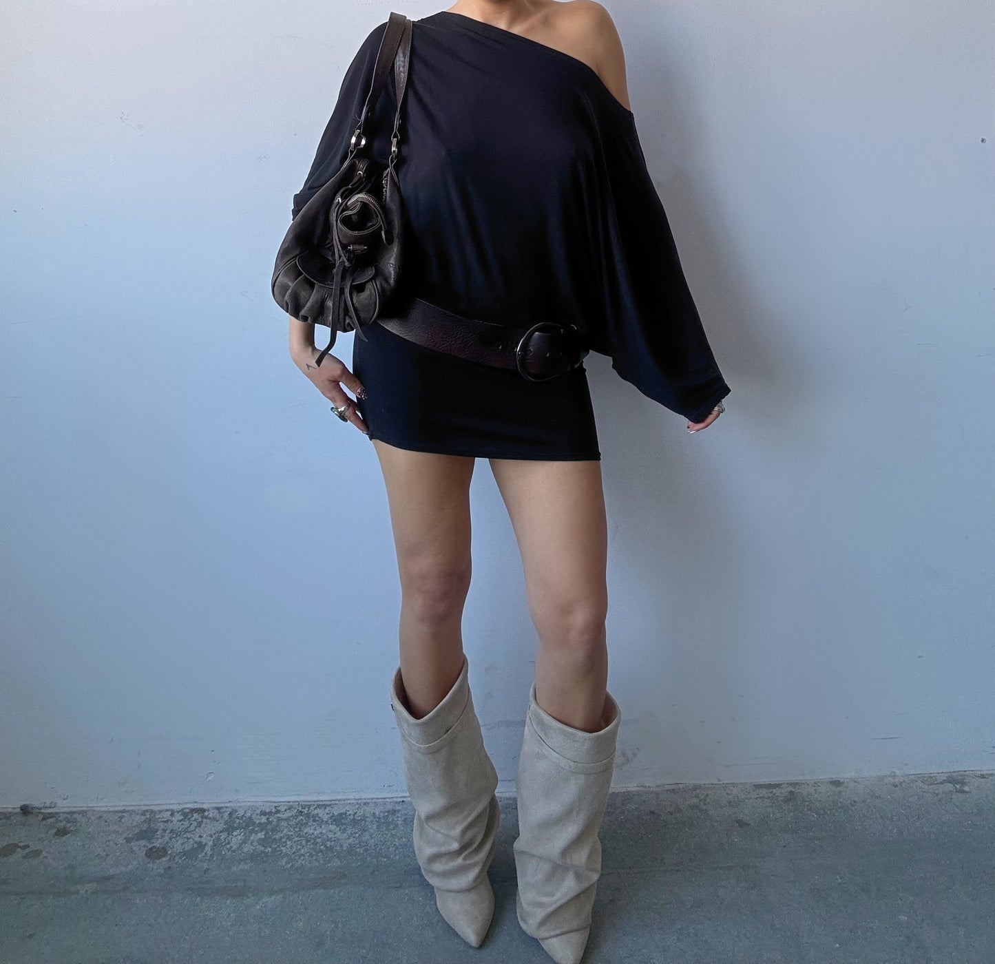 Bat Wing Mini Dress