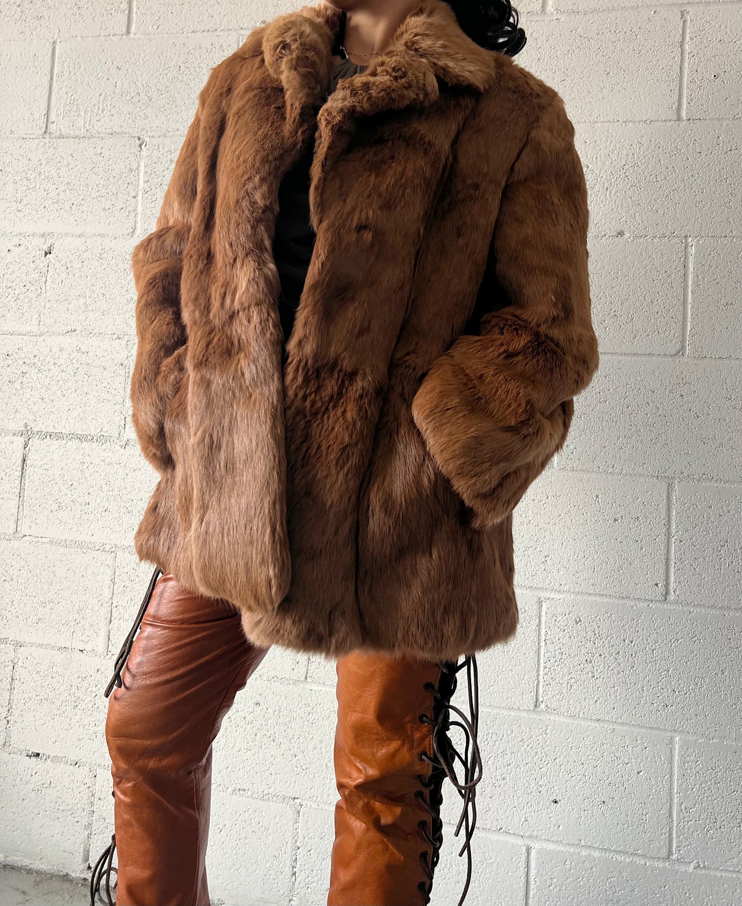 Vintage Fur Coat - Caramel