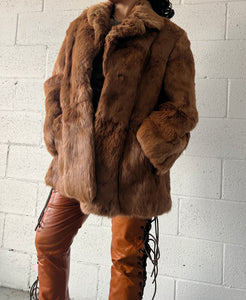 Vintage Fur Jacket - Caramel