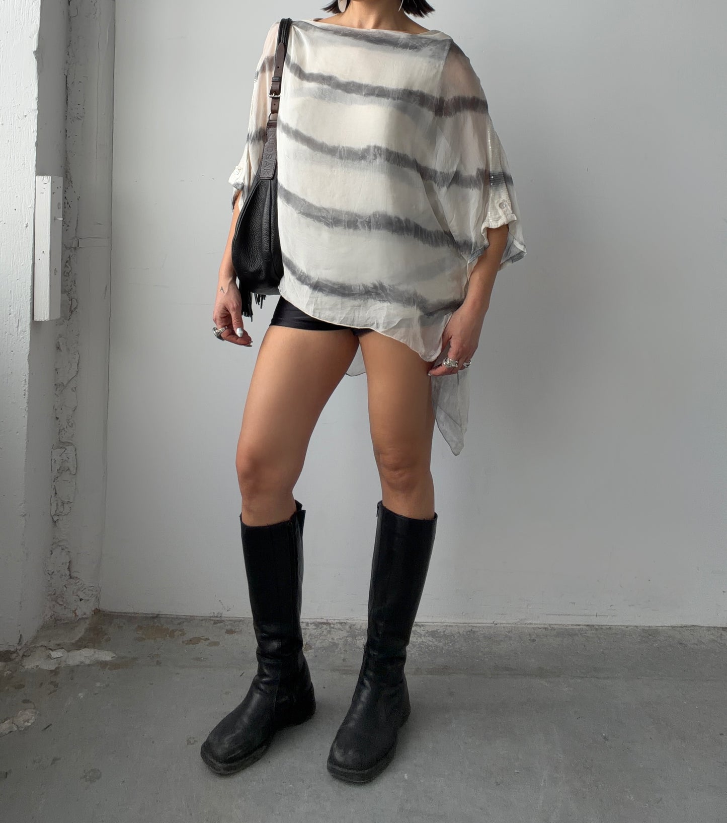 Silk Bat Wing Top