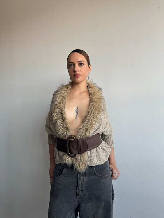 Eris Faux Fur Cardi