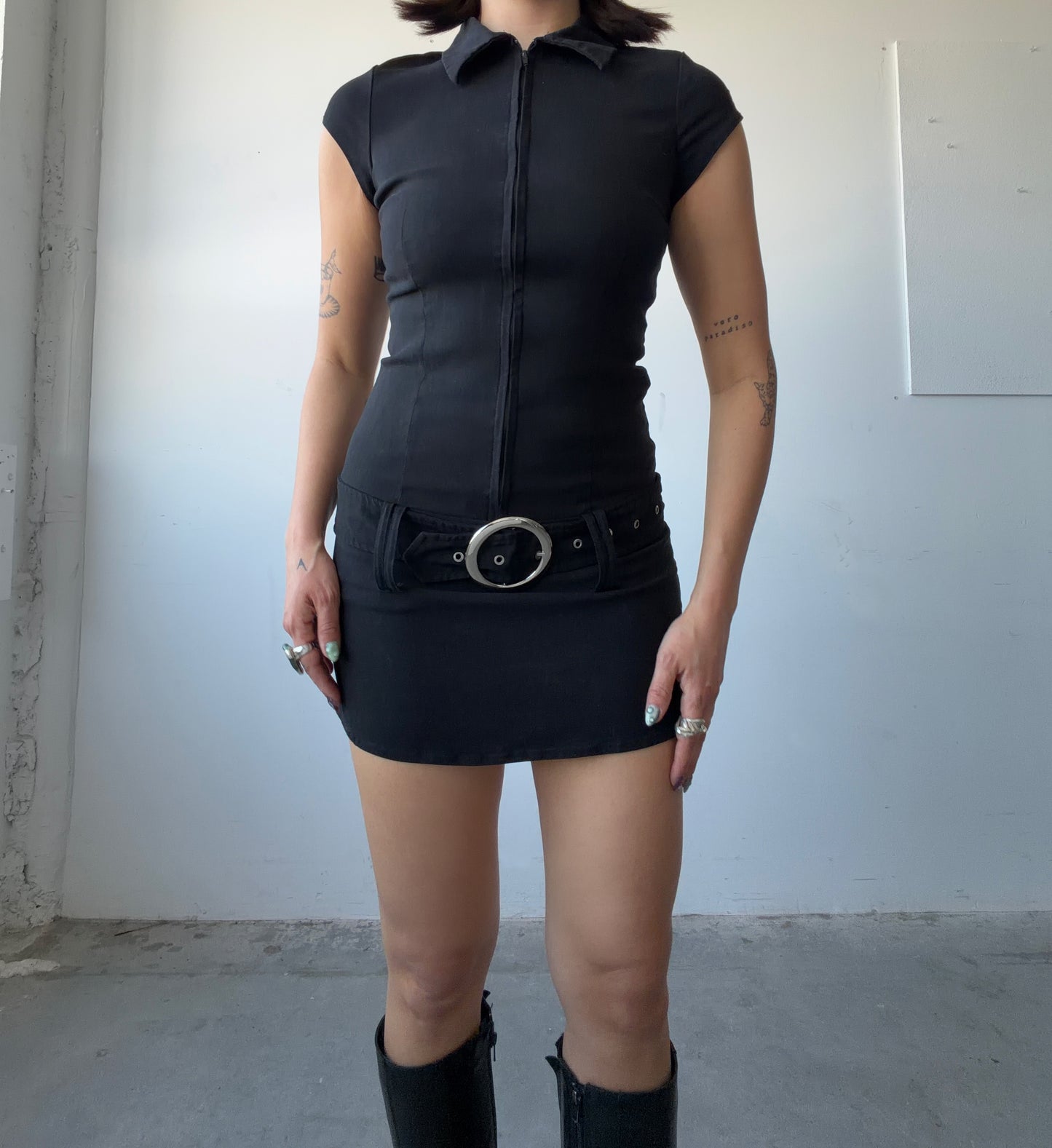 Mini Belted Dress