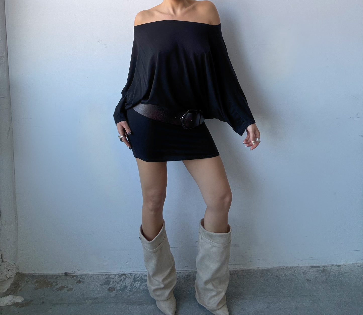 Bat Wing Mini Dress