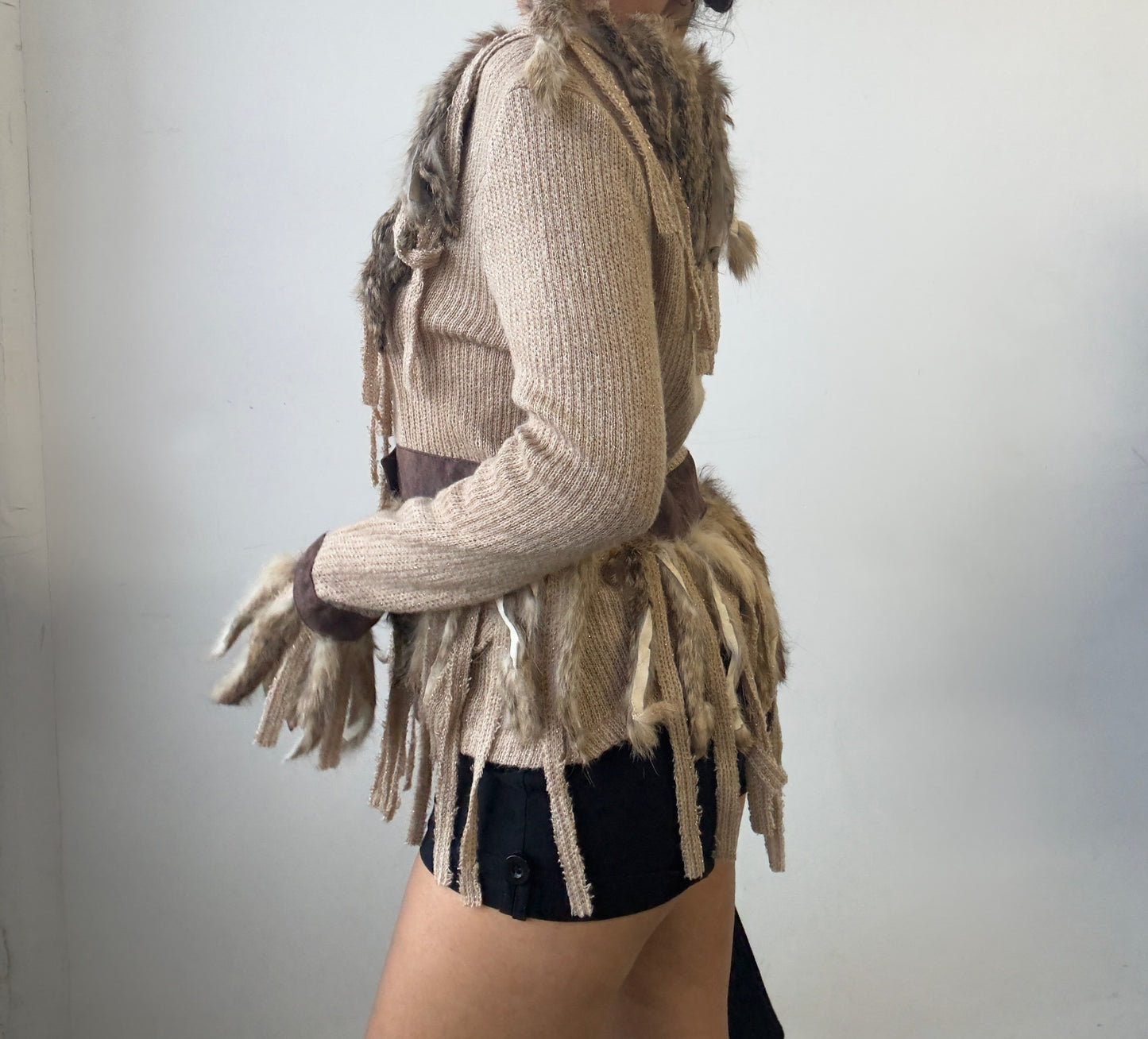 Fur Fringe Cardi