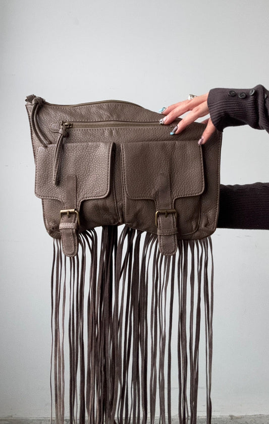 Fringe Crossbody/Clutch Bag